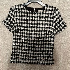 Black hounds tooth shirt